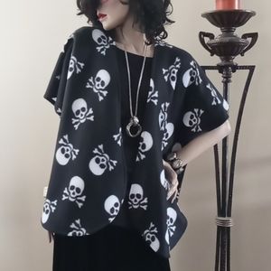 Skeleton Print Kimono Cardigan Handmade